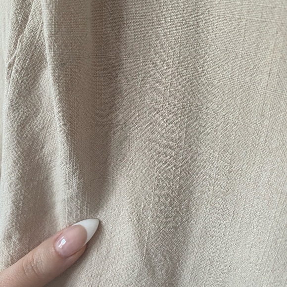 [SOLD] Oak + Fort Linen Long Sleeve Blouse - Picture 4 of 4